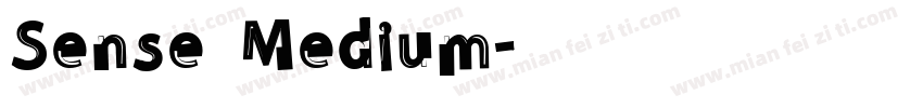 Sense Medium字体转换
